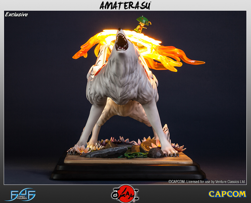 Illustration for article titled Okami's Wolf-Heroine Shines Heavenly Light on your Desk